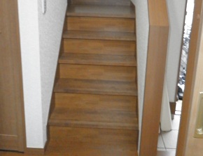 鉄砲階段(直線のみの階段)