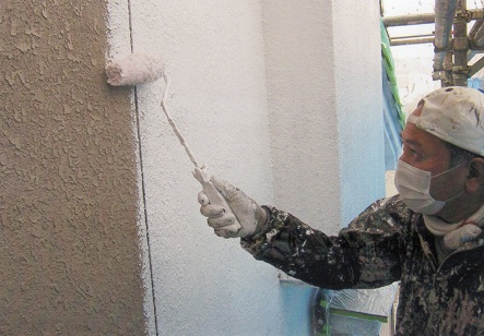 パラサーモ外壁用での外壁遮熱塗装
